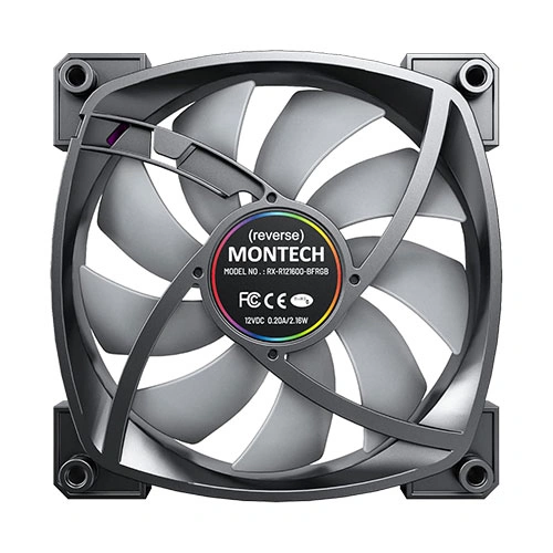Montech RX120 PWM ARGB Black Cabinet Fan
